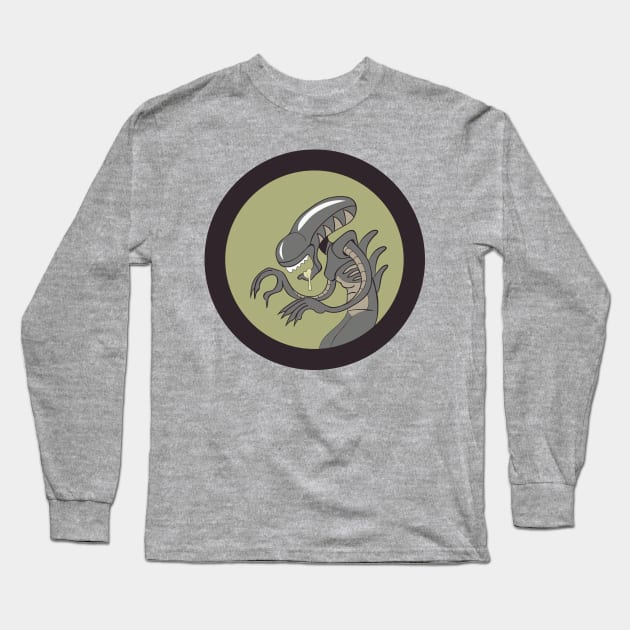 Alien Long Sleeve T-Shirt by funny_fuse